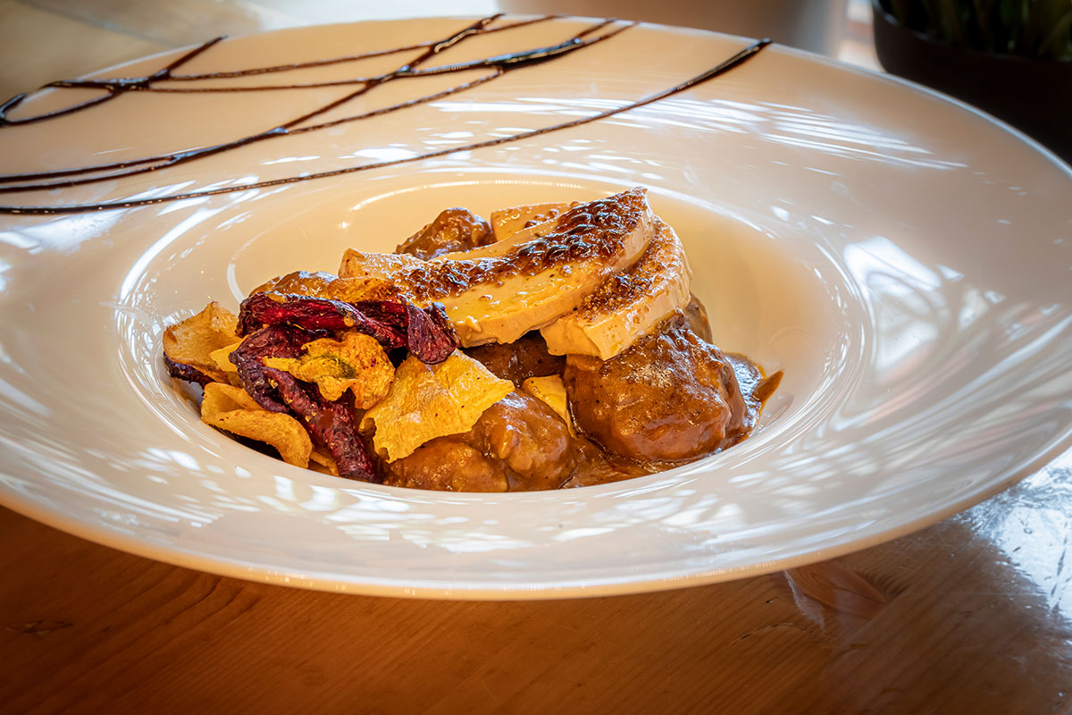 Albóndigas de carne con foie