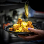 Verduras con salsa de mostaza y miel