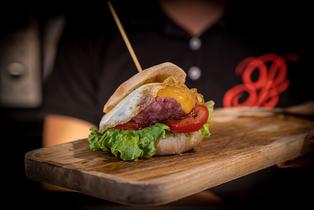 Hamburguesa con carne Euskaltxerri