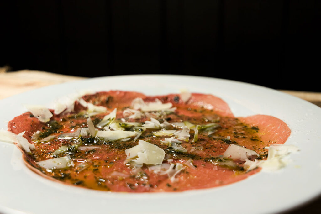 Carpaccio de buey